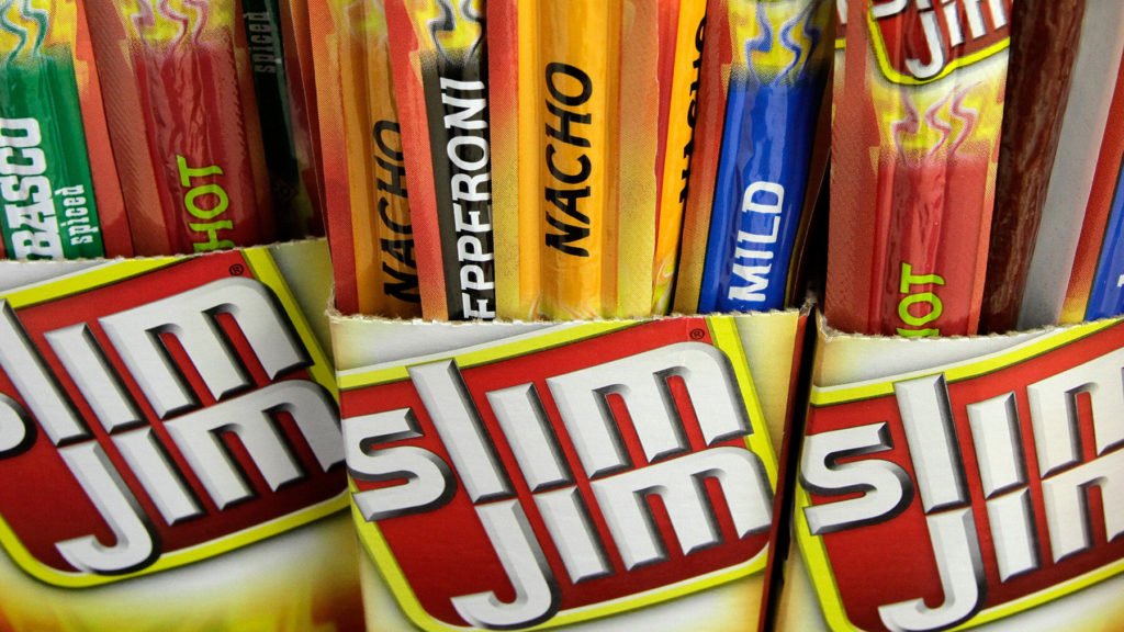 Assortment of Slim Jims in multiple flavors