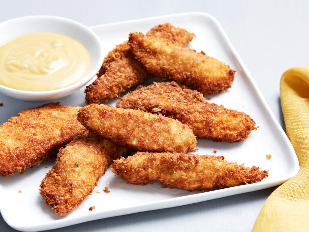 Plate of chicken fingers