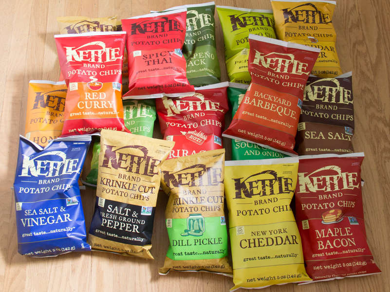 Assortment of Kettle Chip Flavors